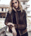 Womens Bomber Flight Real Leather Jacket with Fur Shearling