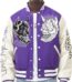 moke Rise Unisex All Star Varsity Jacket Hipster Urban NYC Utility Outerwear, Fur Jacket and Wool Melton Jacket 