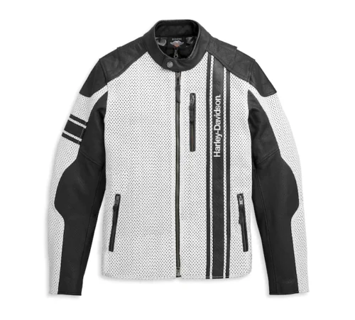 Harley Davidson Men’s Hideaway Perforated Leather Jacket