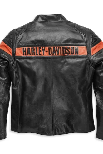Harley Davidson Men’s Victory Sweep Leather Jacket