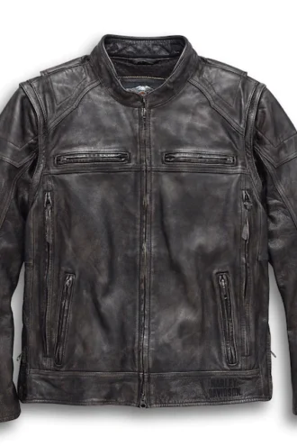 Men’s Dauntless Convertible 2 in 1 Leather Jacket