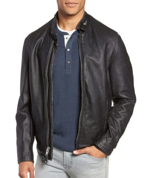 Cowhide Leather Mens Vintage Jacket