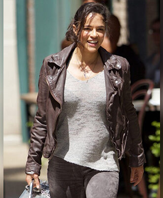 Fast and Furious 8 Letty Ortiz Brown Leather Jacket
