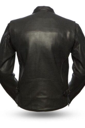 Men’s Turbine Black Biker Leather Jacket