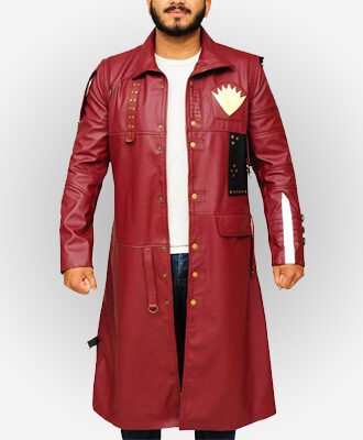Guardians Of The Galaxy Vol 2 Yondu Maroon Leather Coat