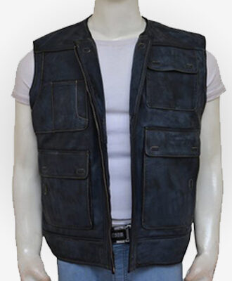 Star Wars Han Solo Black Leather Vest