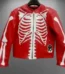 Men’s Skeleton Red Motorcycle Jacket