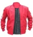 8 Ball Pink Leather Bomber Jacket