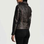 Moto stlye Leather Jacket, Handmade Real Leather Biker Jacket, Biker Jacket for Womens