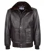 Mens G1 leather bomber jacket Aviator Style Jarrod Brown