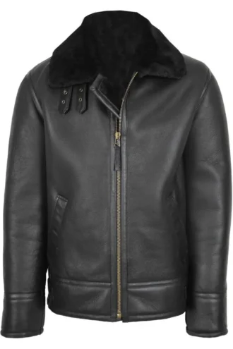 Shop the iconic Mens Top Gun Style Sheepskin Jacket Oscar Black. Experience authentic style and unbeatable quality. Order now and stand out from the crowd!