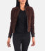 Bliss Brown Suede Bomber Jacket