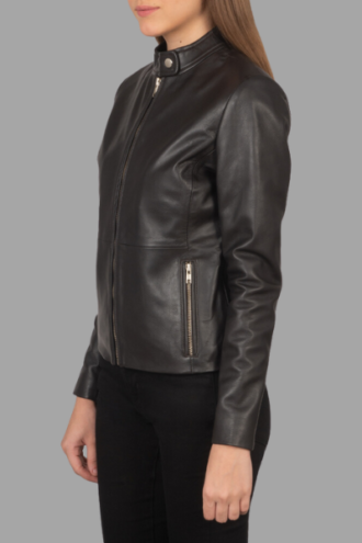 Rave Brown Leather Biker Jacket
