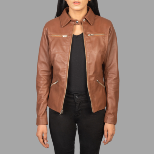 Tomachi Brown Leather Jacket