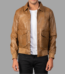 Coffmen Olive Brown A2 Leather Bomber Jacket