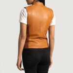 Westina Tan Dye Leather Vest