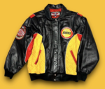 Vintage Jeff Hamilton Houston Rockets NBA Leather Satin Reversible Jacket