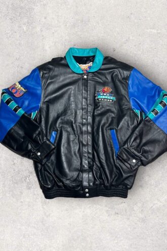 Vintage Rare Signed Jeff Hamilton Limited Edition Leather NBA Japan Games Jacket