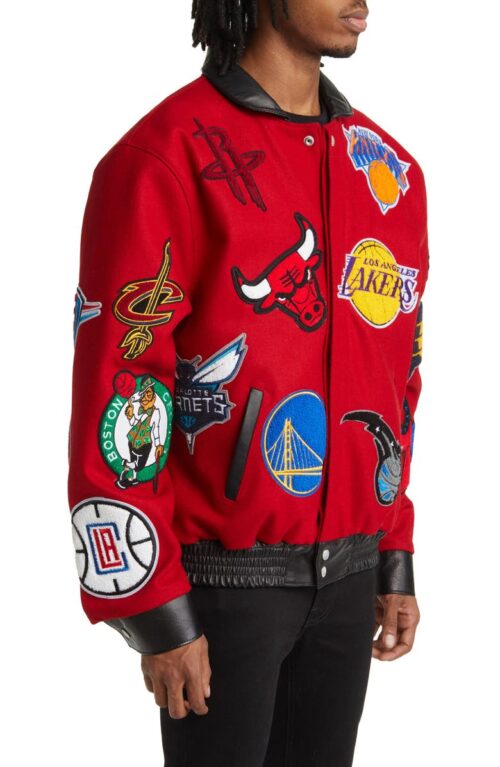 NBA Collage Wool Blend Jacket