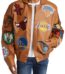 NBA Collage Real Leather Jacket