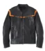 Men's Capitol Triple Vent System 2.0 Leather Jacket - Harley Black & Harley Orange