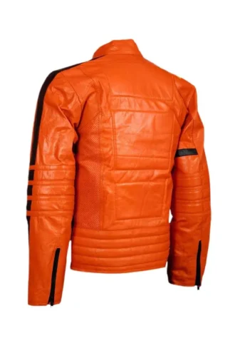 Kill Bill Uma Thurman Orange Leather Jacket