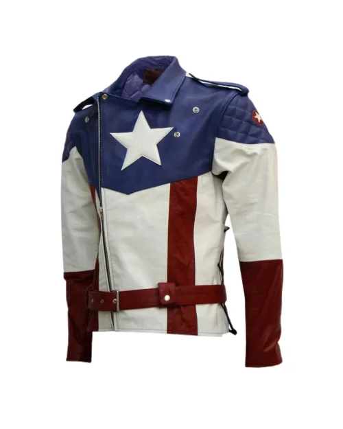 First Avenger Captain America Leather Jacket