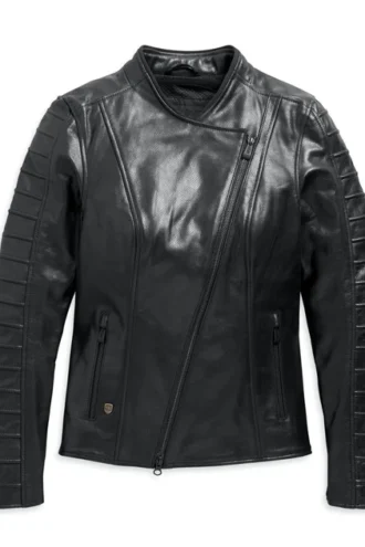 Women's Ozello Perforated Leather Jacket
