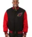 Arizona Cardinals JH Design Wool Handmade Full-Snap Jacket - Black/Red