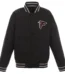 Atlanta Falcons Poly Twill Varsity Jacket - Black