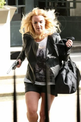 BRITNEY SPEARS LEATHER JACKET