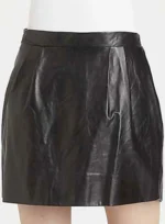 BUBBLE LEATHER SKIRT