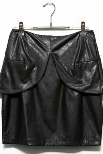 BUSY BEE LEATHER SKIRT