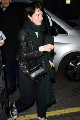 CLAIRE FOY LEATHER JACKET