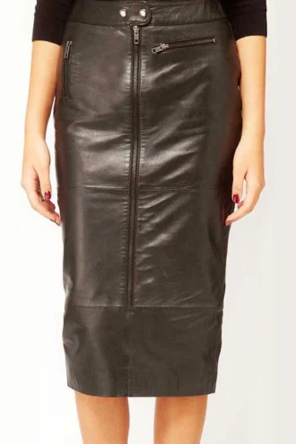 CLAREMONT LEATHER SKIRT 
