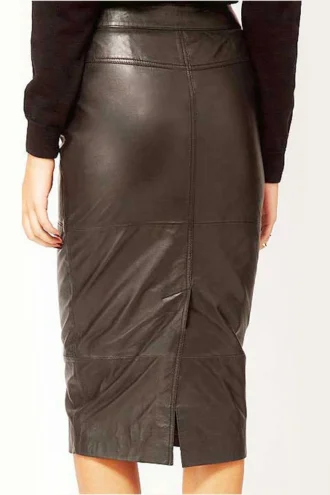 CLAREMONT LEATHER SKIRT 