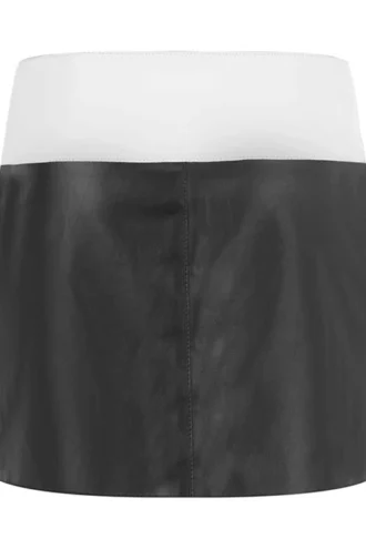 DEVORE LEATHER SKIRT