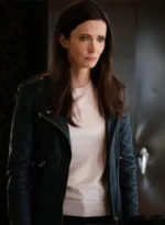 ELIZABETH TULLOCH SUPERMAN AND LOIS LEATHER JACKET 