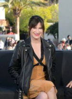 KATHRYN HAHN LEATHER JACKET