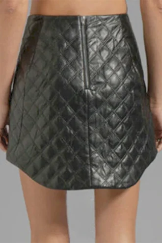 OOPSY LEATHER SKIRT