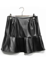 LUSTER LEATHER SKIRT