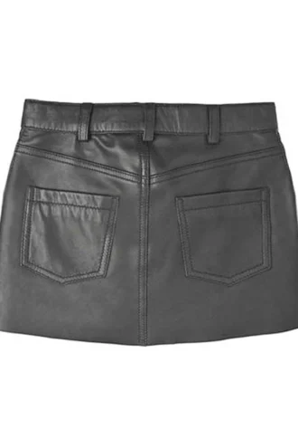 PEBBLE LEATHER SKIRT