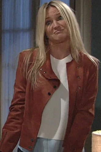 SHARON CASE THE YOUNG AND THE RESTLESS LEATHER JACKET