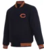 Chicago Bears Reversible Wool Jacket - Navy
