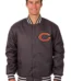 Chicago Bears Poly Twill Varsity Jacket - Black