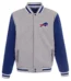 Buffalo Bills Two-Tone Reversible Fleece Jacket - Gray/Royal
