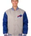 Buffalo Bills Poly Twill Varsity Jacket - Gray/Royal