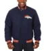 Denver Broncos  Embroidered Wool Jacket - Navy