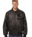 Cleveland Browns Tonal All Leather Jacket - Black/Black