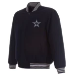 Dallas Cowboys Reversible Wool Jacket - Navy